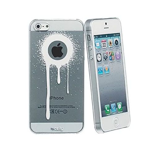 Coque Celly Graffiti Blanc Iphone 5 5s Se Ancienne Generation Transparente