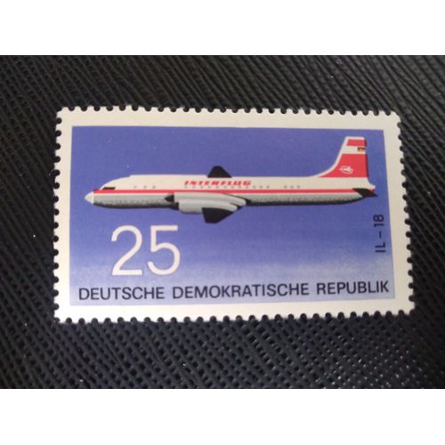 Timbre Allemagne / Rda Yt 1218 Iljuschin Il-18 1969 ( 080306 )