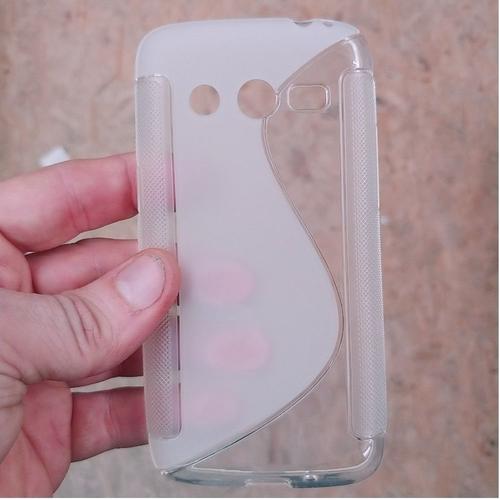 Coque Silicone Facon S Samsung Galaxy Core 4g G386 Transparent