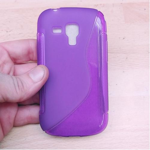 Coque Silicone Facon S Samsung Galaxy Trend S7560 Violet