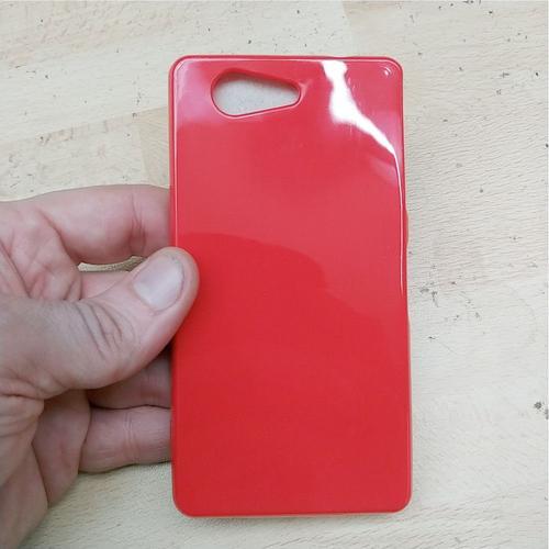 Coque Silicone Sony Ericsson Z3 Compact Rouge