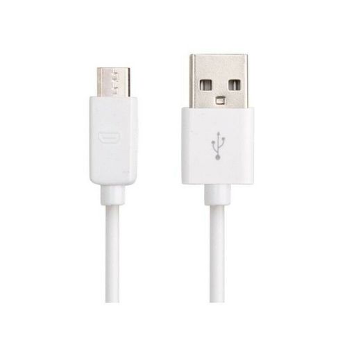 CABLE DATA COMPATIBLE TYPE SAMSUNG MICRO USB DE COULEUR BLANC
