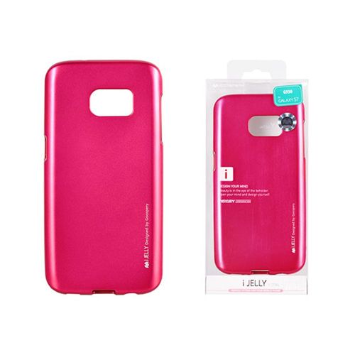 Coque Goospery Ijelly Metal Pour Samsung G920 Galaxy S6 De Couleur Fushia