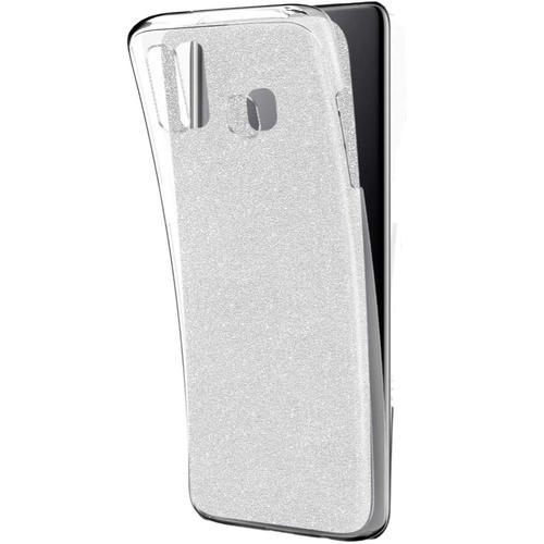 Coque Paillette Pour Samsung G955 Galaxy S8 Edge De Couleur Silver