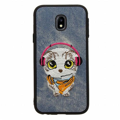 Coque Mocca Brodee Motif Chien Casque Pour Samsung Galaxy J5 2017 J530 Bleu