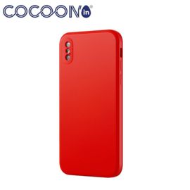 Coque Silicone Cocoon In Quadra Pour Apple Iphone X Et Xs Rouge