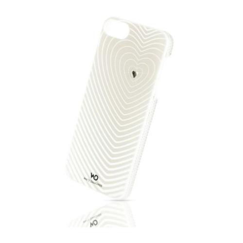 Coque Rigide White Diamonds Coeur Pour Iphone 5 5s Se Ancienne Generation Blanc