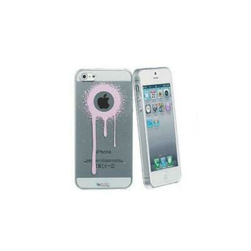 Coque Celly Graffiti Rose Iphone 5 5s Se Ancienne Generation Transparente