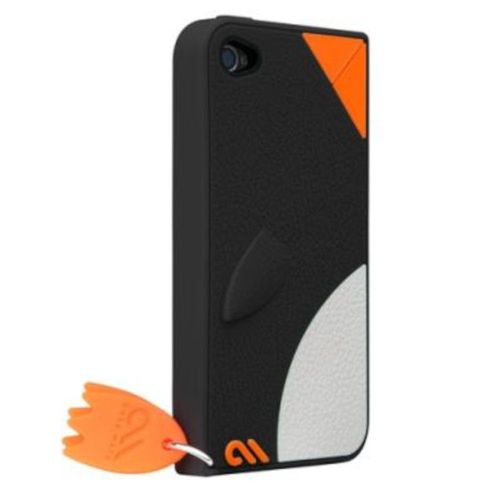 Coque Silicone Pingouin Casemate Apple Iphone 5 5s Se Ancienne Generation Noir