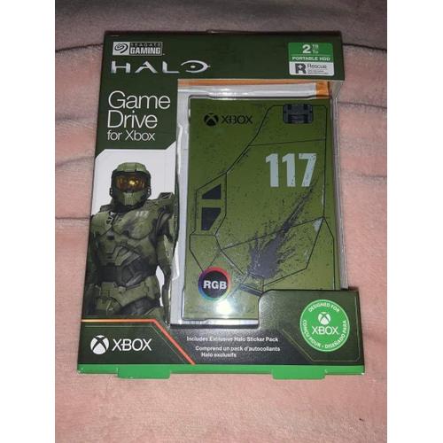 Game Drive Collector For Xbox Édition Halo 2 To Rgb + Autocollants Inclus Exclu