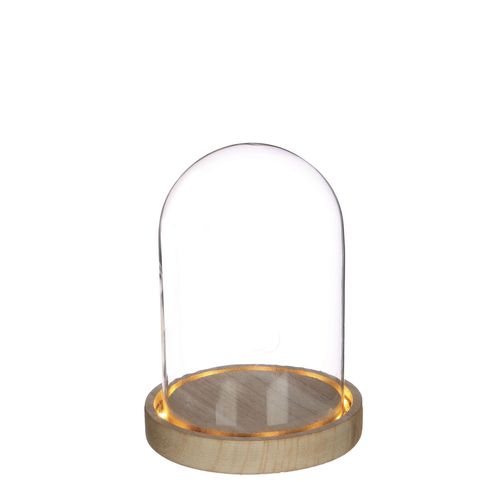 Cloche Avec Led Diam 12.5 Ht 16.5