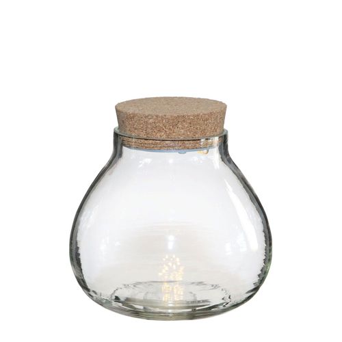 Terrarium + Bouchon Liege Led Ø20,5cm X 20cm