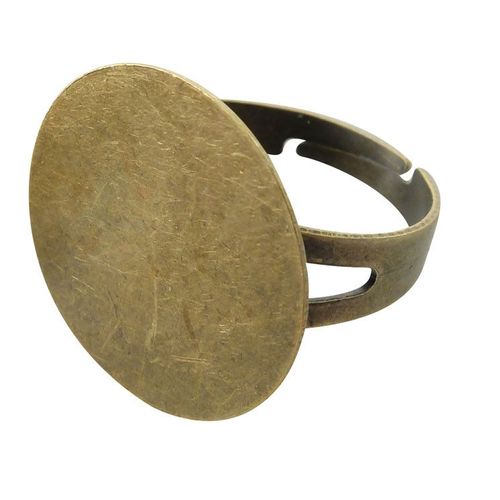 Bague Plateau 20 Mm Bronze