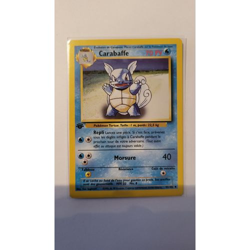 Carte Pokemon Carabaffe Edition 1 De 1999