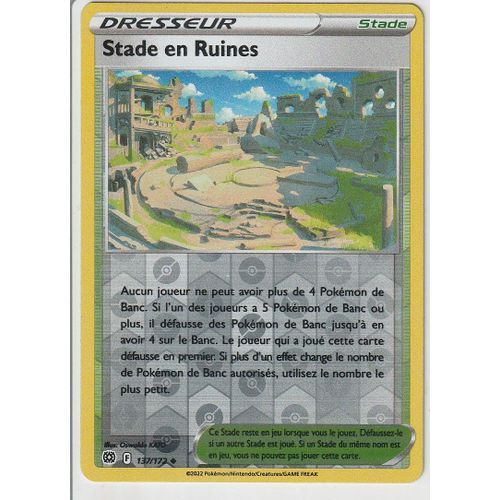 Carte Pokemon - Stade En Ruines - 137/172 - Reverse - Épée Et Bouclier 9 - Stars Etincelantes - Eb9 - Vf