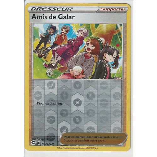 Carte Pokemon - Amis De Galar - 140/172 - Reverse - Épée Et Bouclier 9 - Stars Etincelantes - Eb9 - Vf