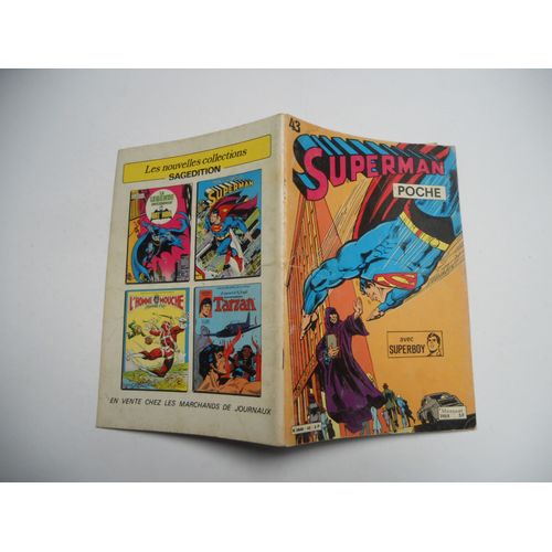 Superman Poche N° 43 Supergirl Superboy Sagedition Tbe 1981 Curt Swan Cary Bates Be++