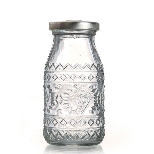 Bouteille Ethnique 200ml + Couvercle Avec Trou