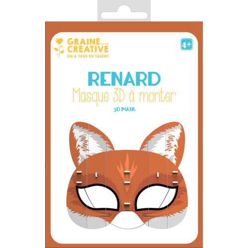 Masque 3d En Carton Mousse Renard