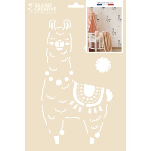 Pochoir A4 Sans Sachet - Lama