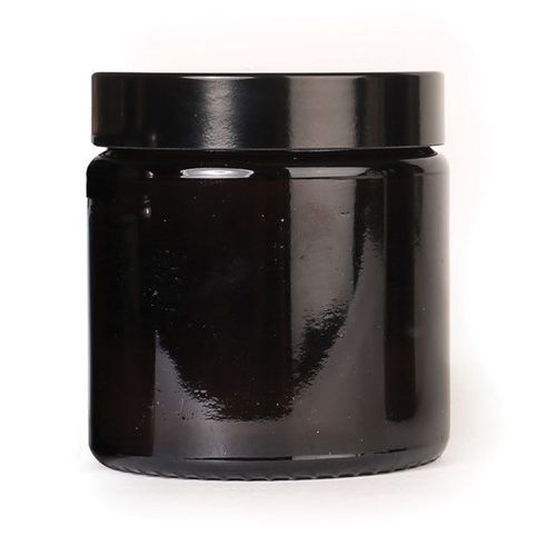 Pommadier 120 Ml Verre Ambre + Couvercle