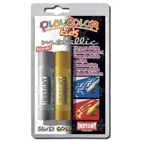 Blister 2 Sticks Gouache Solide Or Et Argent One Metallic