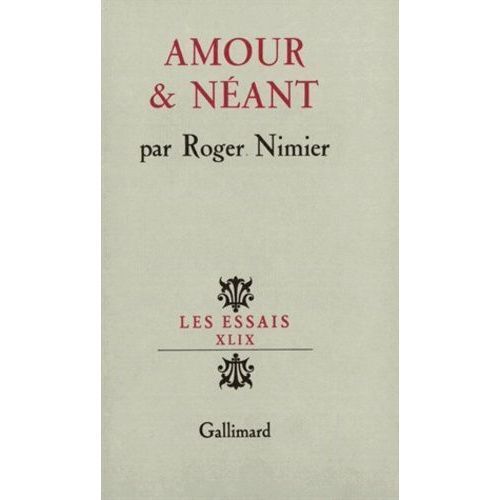Amour Et Néant