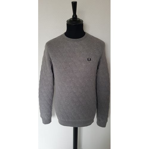 Sweat Matelassé Gris Fred Perry