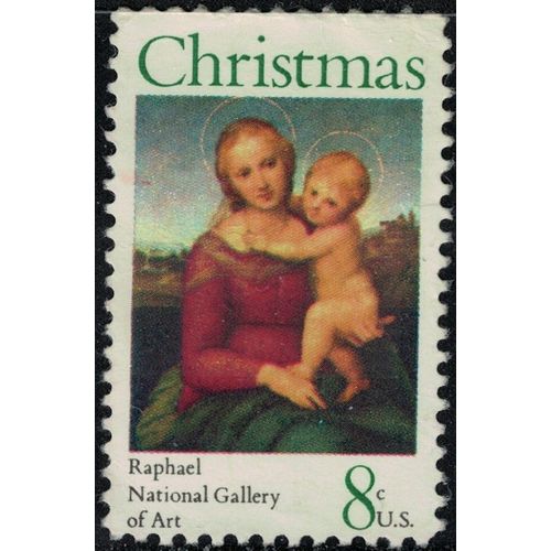 Etats Unis 1973 Oblitéré Used La Vierge Marie Et L'enfant Raphael Y&t Us 1007 Su