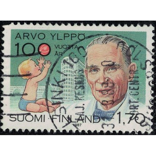 Finlande 1987 Oblitéré Used Docteur Arvo Yippö Santé Enfance Soins Y&t Fi 995 Su