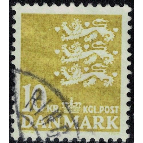 Danemark 2006 Oblitéré Used Coat Of Armes Blason Lions Héraldiques Brun Jaune Y&t Dk 1424 Su