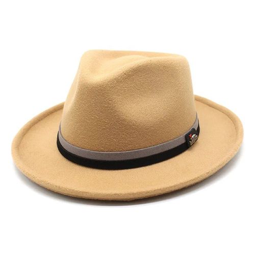 Chapeau Classique En Feutre De Laine Douce Pour Homme Et Femme,Fedora Rétro Trilby Jazz À Bord Incurvé,Automne Hiver