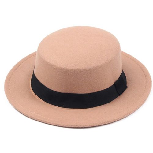 Fedoras En Feutre Pour Enfants,Classique,Solide,Document,Mélange De Laine Artificielle,Casquette De Jazz,Large Bord,Simple,Église,Derby,Chapeau Plat,2021