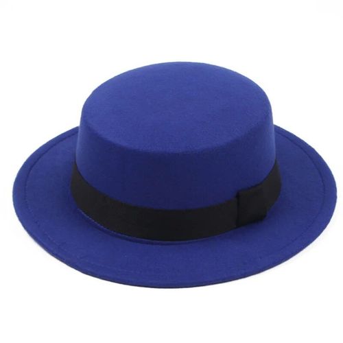 Fedoras En Feutre Pour Enfants,Classique,Solide,Document,Mélange De Laine Artificielle,Casquette De Jazz,Large Bord,Simple,Église,Derby,Chapeau Plat,2021