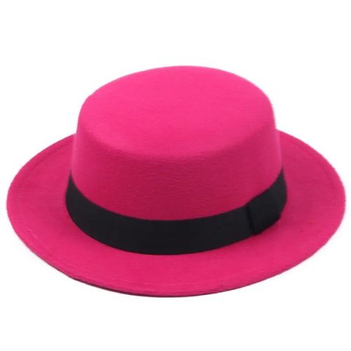 Fedoras En Feutre Pour Enfants,Classique,Solide,Document,Mélange De Laine Artificielle,Casquette De Jazz,Large Bord,Simple,Église,Derby,Chapeau Plat,2021