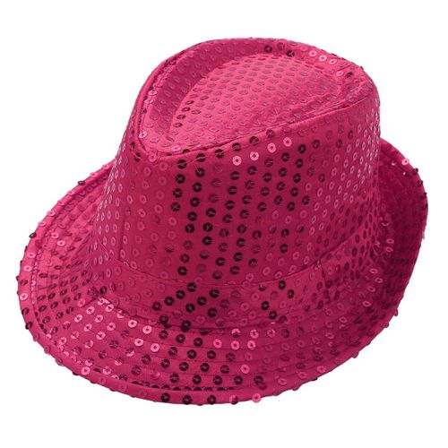 Chapeau Fedora À Paillettes Unisexe Pour Enfants,Casquette De Brevjazz,Ixd'anniversaire,Spectacle,Décoration De Brev,Halloween,Classique,Garçons,Bol,Solide