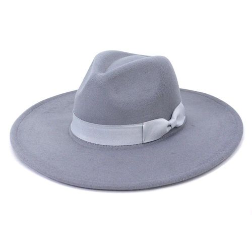 Chapeaux À Large Bord Pour Femmes,2021 Hiver Automne Dames Élégant Rétro Feutre Chapeau Fedora Robe De Mariage Église Chapeau Formel