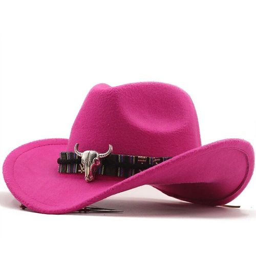 Chapeau De Cowboy Occidental Vintage Pour Hommes,Casquette De Jazz À Large Bord Avec Ceinture En Cuir,Casquette Sombrero,Quatre Saisons