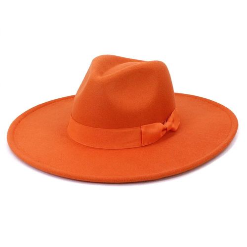 Chapeaux À Large Bord Pour Femmes,2021 Hiver Automne Dames Élégant Rétro Feutre Chapeau Fedora Robe De Mariage Église Chapeau Formel