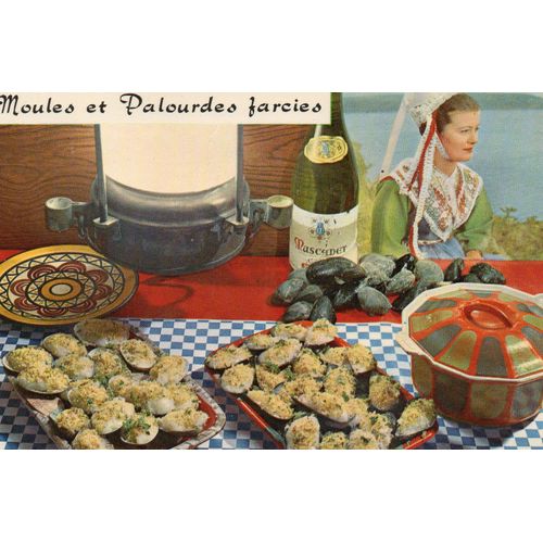 Carte Postale Theme - Recette N+ 91 - Moules Et Palourdes Farcies - - Non Ecrite - Cachet Du Site Pointe Du Raz