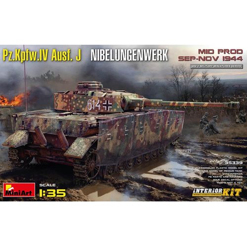 Maquette Char : Pz.Kpfw.Iv Ausf. J Nibelungenwerk Kit Intérieur-Mini Art