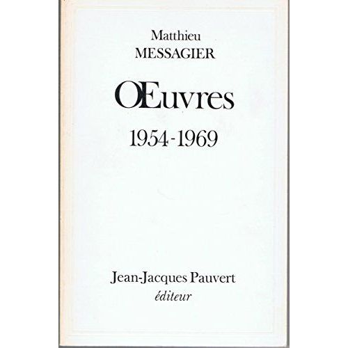 Oeuvres, 1954-1969