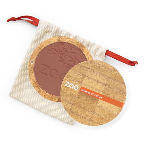 Fard À Joues 321 Brun Orange Zao - Zao Essence Of Nature - Fard À Joues Certifié Bio, Formule 100%Naturelle, Vegan Et Rechargeable 