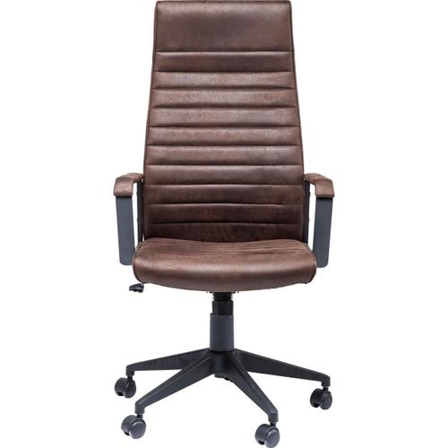 Chaise De Bureau Labora Haute Marron Foncé Kare Design