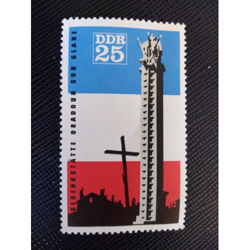 Timbre Allemagne / Rda Yt 899 Mémorial D'oradour-Sur-Glane 1966 ( 090306 )