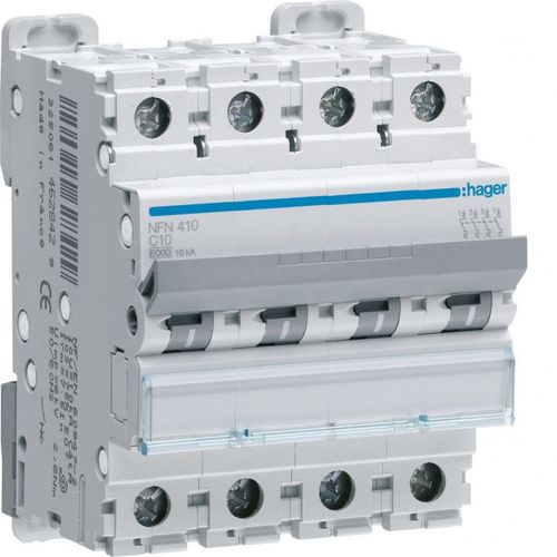 Hager NEN420 Disjoncteur 4P 20A courbe B