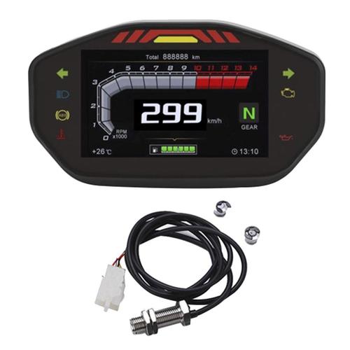 Compteur de vitesse moto numérique LCD compteur kilométrique 299 kmh pour