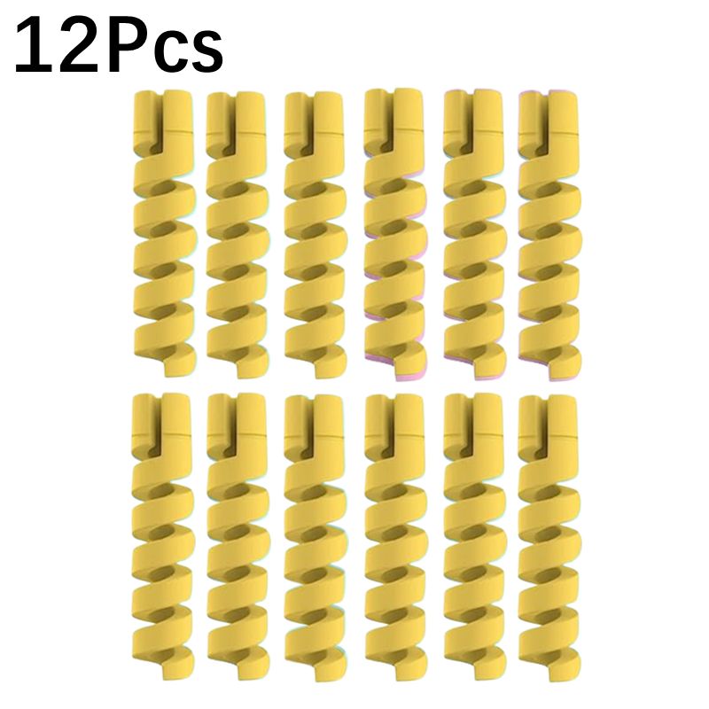 Protecteur De Câble De Données Universel En Silicone,Enrouleur En Spirale,Fil De Chargeur Usb Pour Iphone,6,12 Pièces - Type 12pcs Yellow