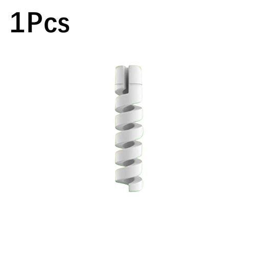 Protecteur De Câble De Données Universel En Silicone,Enrouleur En Spirale,Fil De Chargeur Usb Pour Iphone,6,12 Pièces - Type 1pcs Grey