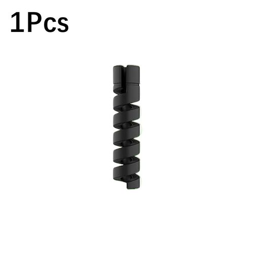Protecteur De Câble De Données Universel En Silicone,Enrouleur En Spirale,Fil De Chargeur Usb Pour Iphone,6,12 Pièces - Type 1pcs Black